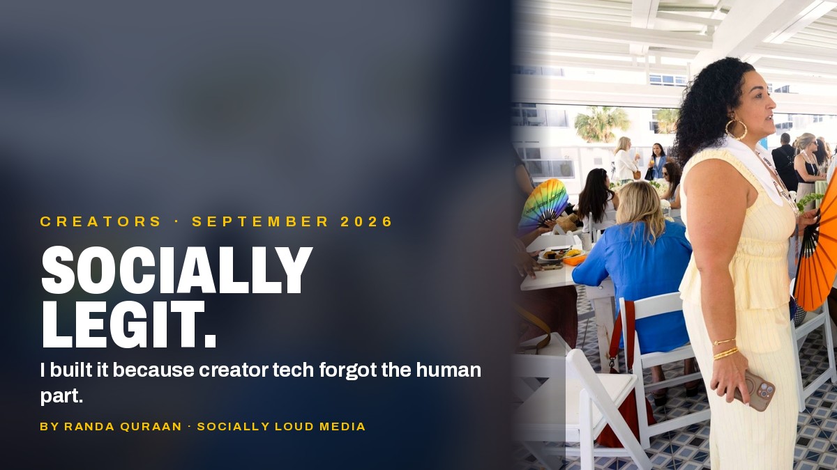 I Built Socially Legit Because Creator Tech Forgot the Human Part