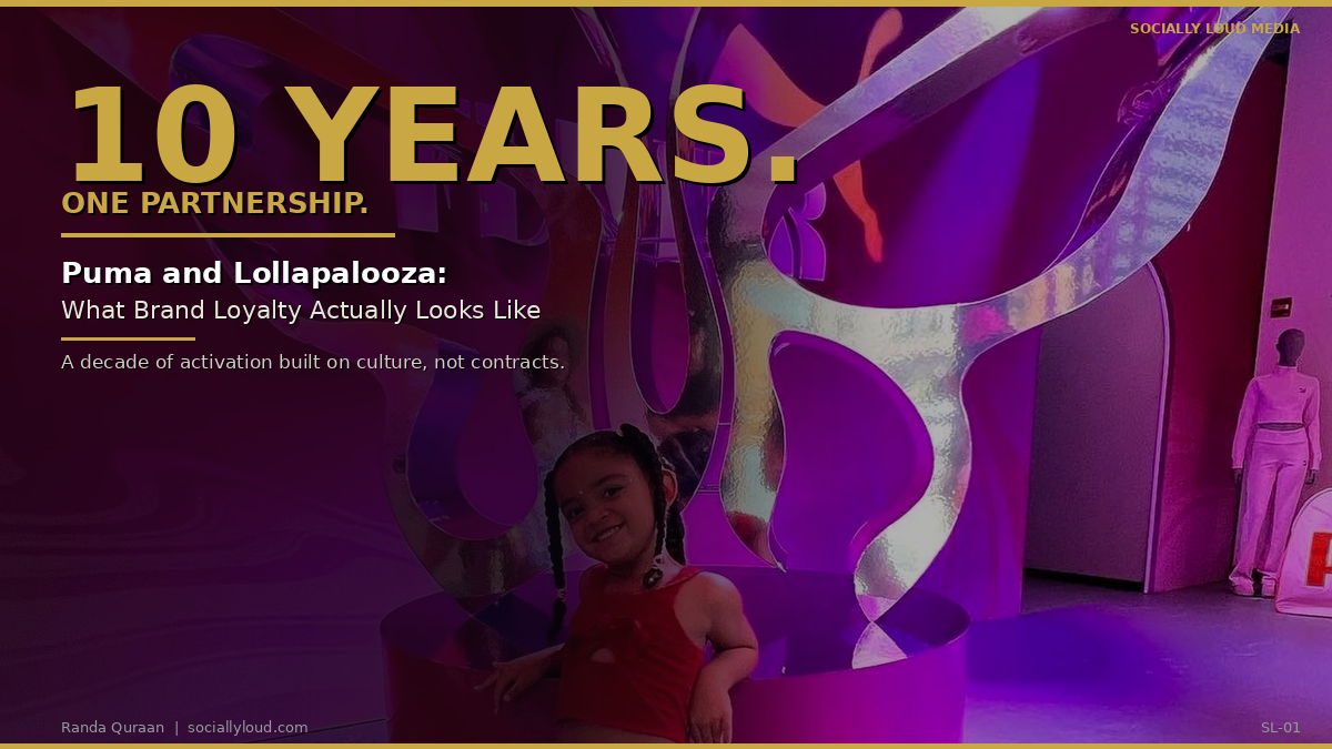 Puma and Lollapalooza: What a Decade of Brand Partnership Actually Looks Like