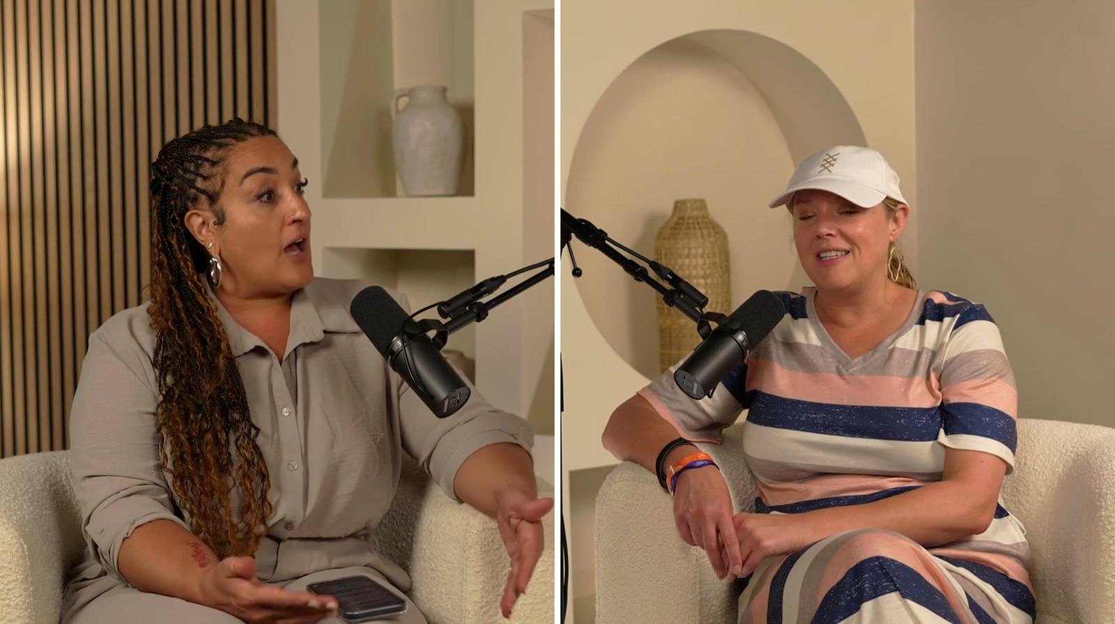 Randa Quraan in conversation in the Socially Loved studio