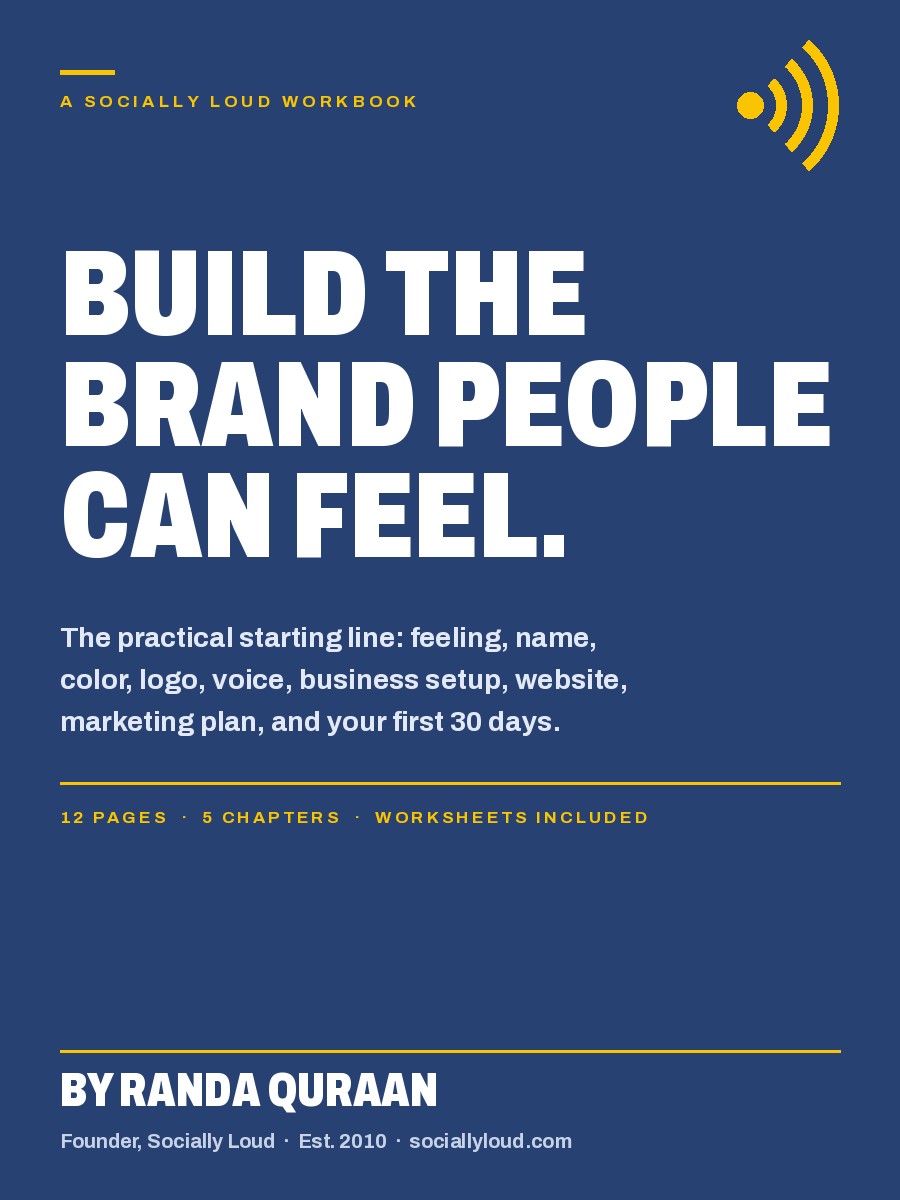 Build the Brand People Can Feel workbook cover