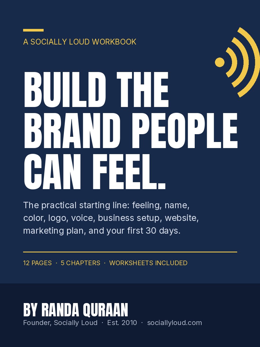 Build the Brand People Can Feel workbook cover