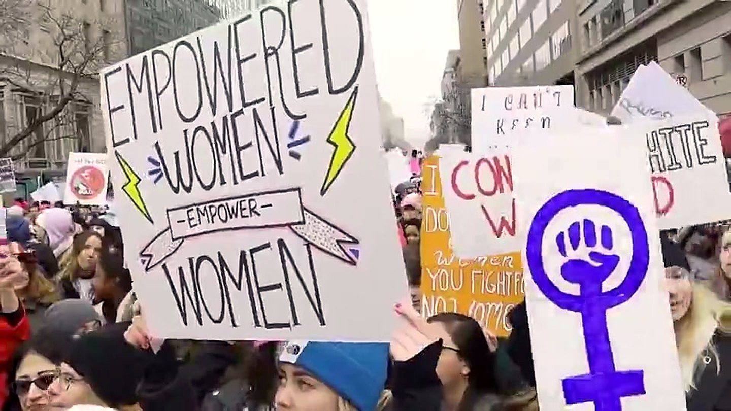 Community march for women