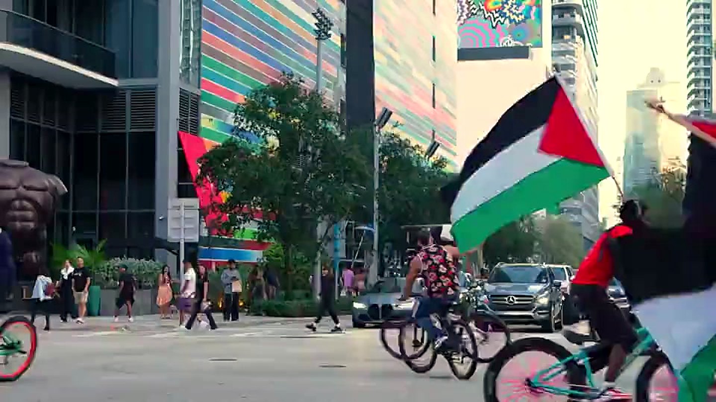 Community ride through the city