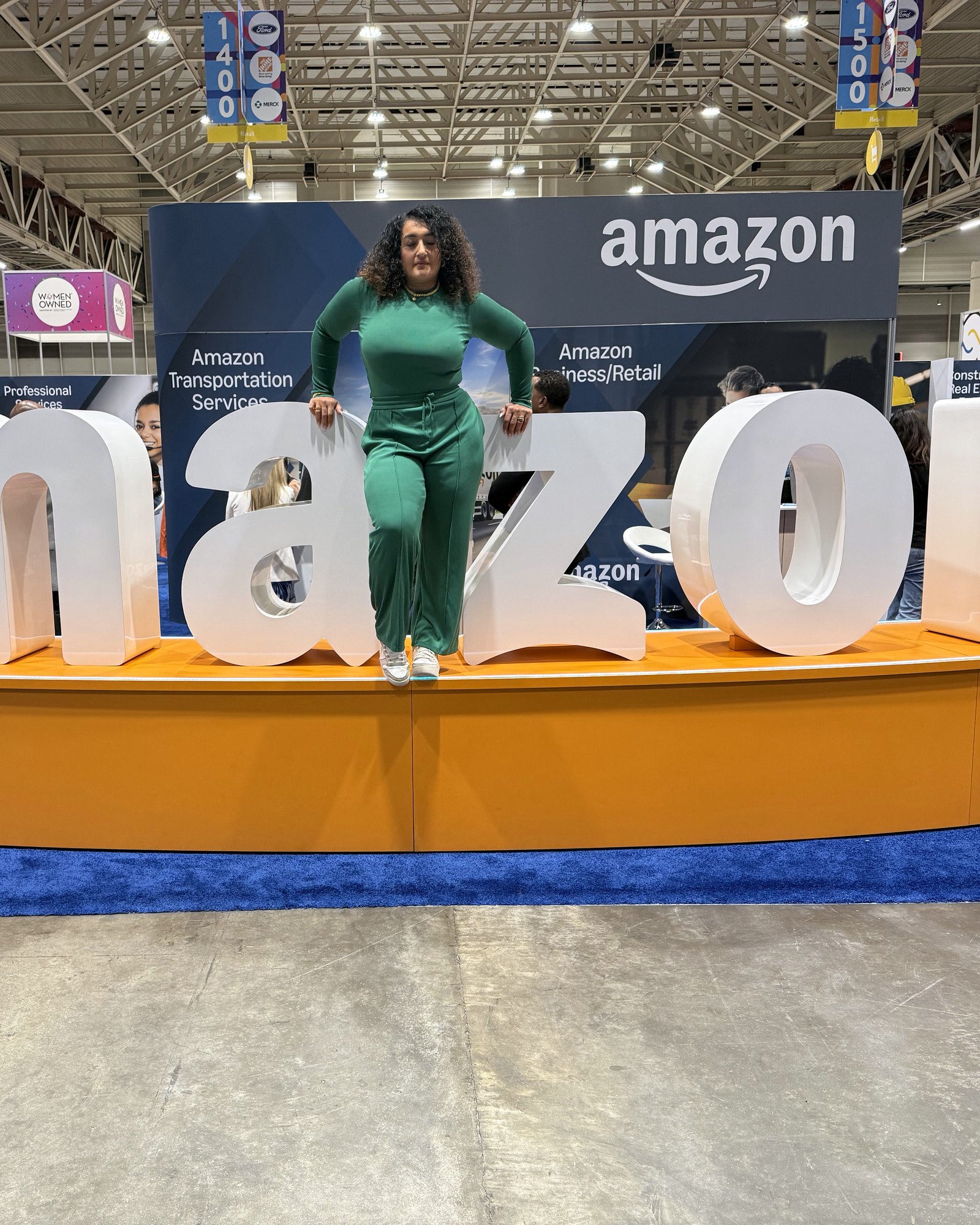 Randa Quraan on the Amazon stand at the WBENC National Conference, New Orleans