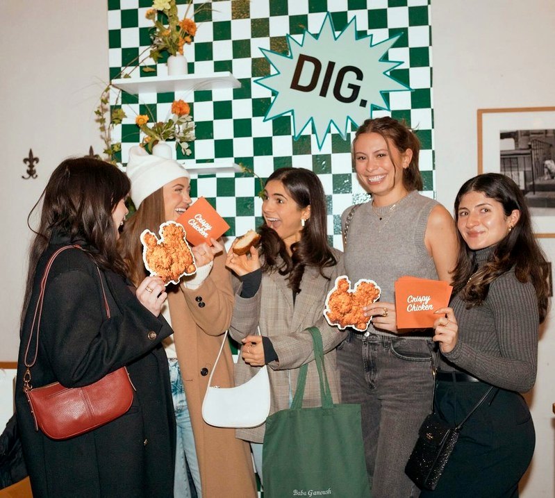 Guests at the DIG the Crisp speakeasy