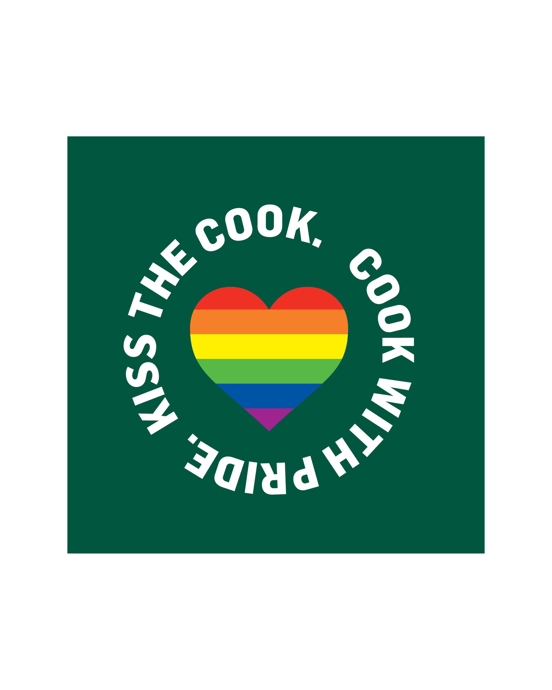 DIG Pride apron, Kiss the Cook, Cook with Pride
