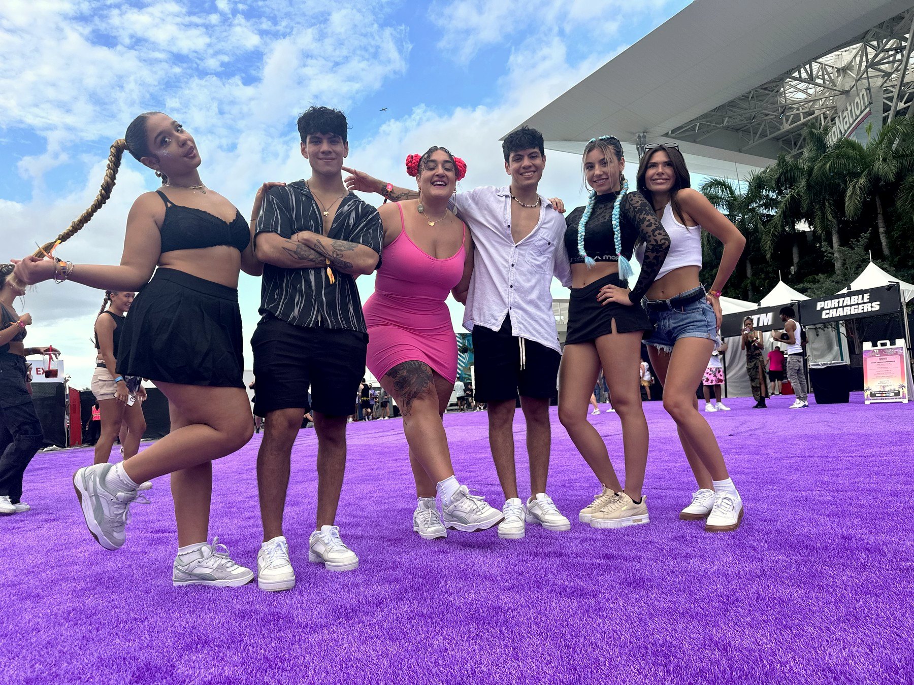 Miami creators at a festival activation