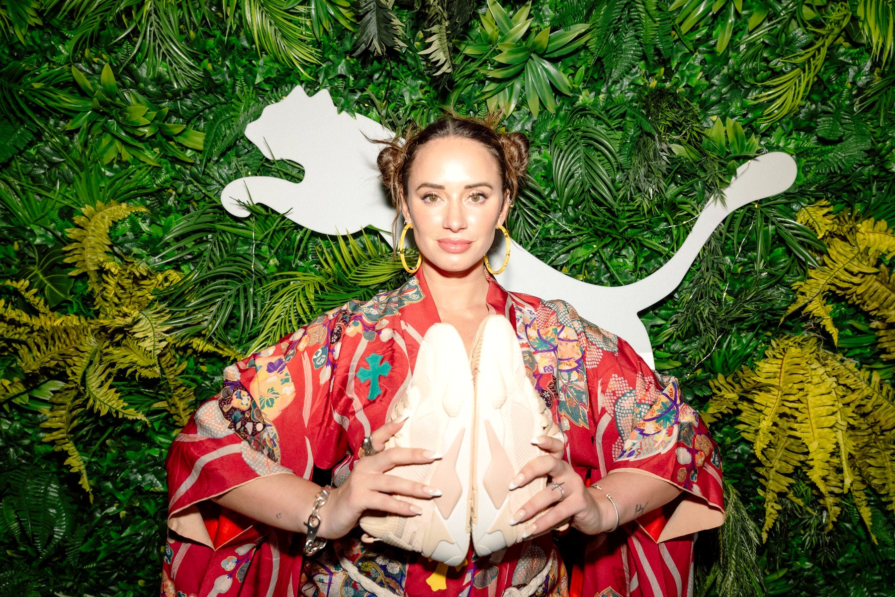 Guest in front of the PUMA wall at the PUMA x RS launch